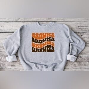 Browns wavy Crewneck